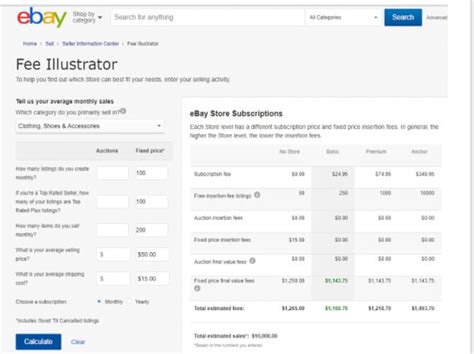 how much are ebay fees for seller